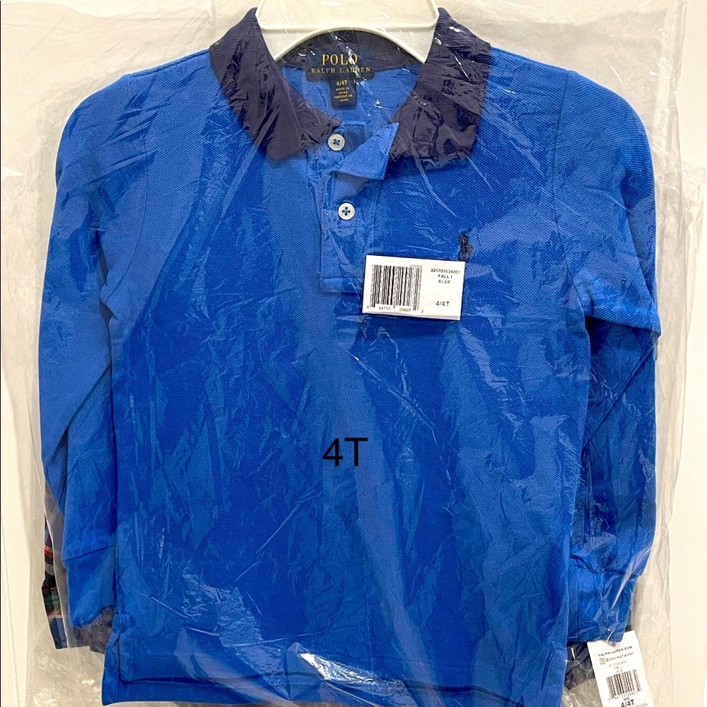 Polo Ralph Lauren Long Sleeve Shirt  4T  Blue
